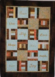 Live, Laugh, Love Quilt-quilted